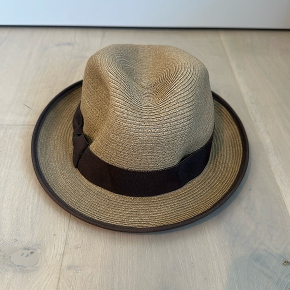 Louise Green Summer short brim straw hat
